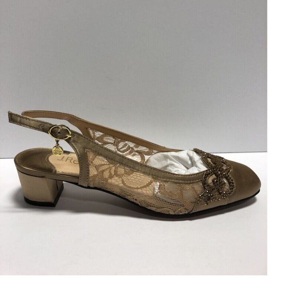 J. Renee Women’s Faleece, Slingback Heel Size 7 M